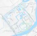 Vauban-style imperial citadel from google map.