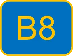 B8 road logo