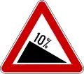 Steep descent