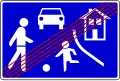 End of living street