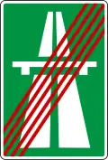 Motorway ends