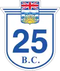 Highway 25 marker