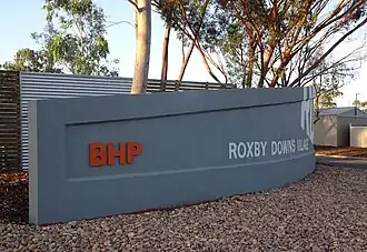 A BHP-sponsored village in Roxby Downs