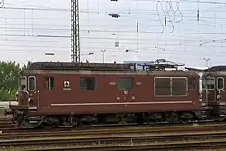 The BLS Re 4/4, an early high performance Bo-Bo locomotive. Built from 1964 onwards, its 4980 kW is still significant for today's standards.