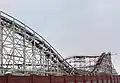 Train descending the first drop in 2008