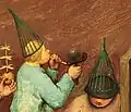 Making hats with twigs