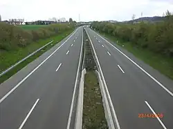 B&nbsp;66 near Ubbedissen, part of the proposed A&nbsp;106 from 1972 to 1976
