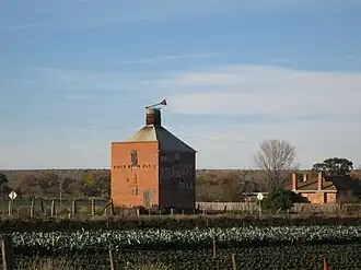 The heritage-listed chicory kiln in Maddingley