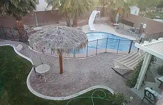 Backyard with pool in Las Vegas, Nevada, United States
