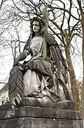 Mourning Germania nearby the Kapellenfriedhof