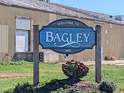 Bagley welcome sign