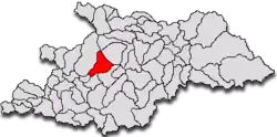 Location in Maramureș County