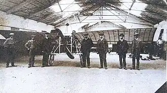 Andrew Blain Baird and Aviation Team circa 1910.