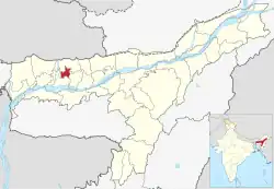 Location in Assam