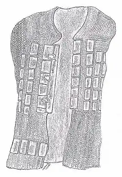 Sketch of a baju lamina