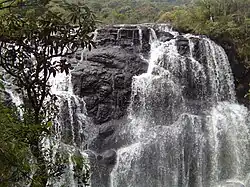 Baker's falls Sri Lanka closeup