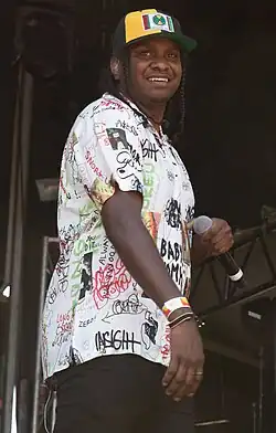 Baker Boy performing at Laneway in 2019