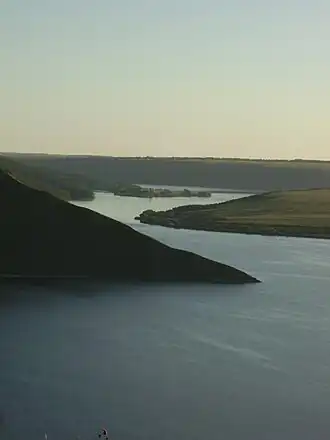 photograph of lake
