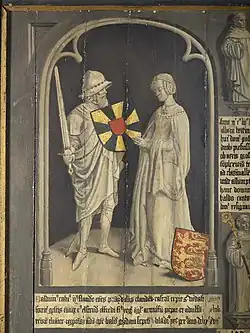Count Baldwin II of Flanders and Countess Elftrude (Ælfthryth)