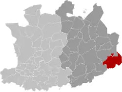 Location of Balen in the province of Antwerp