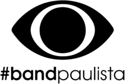 The Bandeirantes eye logo with the words "#bandpaulista" beneath in a sans serif.