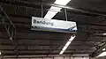 The current version (2020) of the Bandung Station signage