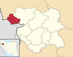 Location of Baneh County in&nbsp;Kurdistan&nbsp;province