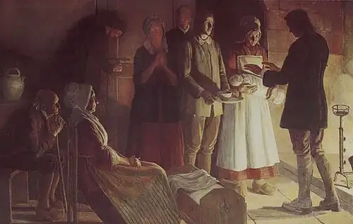 Cladestine baptism, 1925