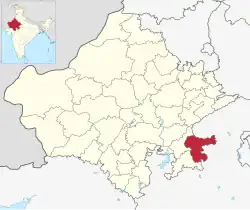 Location of Baran district