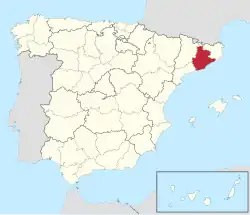 The province of Barcelona in Spain