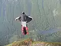 BASE Wingsuit Picture: First BASE wingsuit jumps off Baring Mountain (June, 2004)
