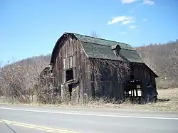 An old barn in Covington Township