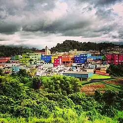 View of Barranquitas Pueblo from PR-152 (2013)