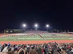 The stadium at night