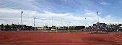 Stadium view from the end zone