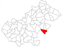 Location in Satu Mare County