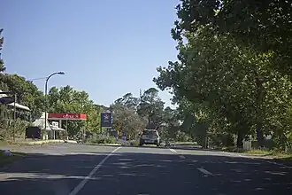 Barton Highway in Murrumbateman