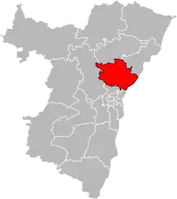 Situation of the canton of Brumath in the department of Bas-Rhin