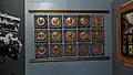 Portraits of all the presidents of India embossed in bronze plates.