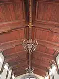 The ceiling of the nave