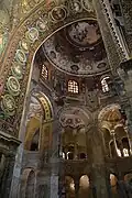 Triumphal arch mosaics of Jesus Christ and the Apostles
