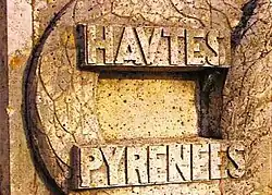 "Hautes Pyrénées" mention on Basque Memorial