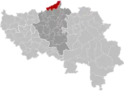 Location of Bassenge in Liège province