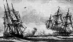Early part of the engagement. Author unknown