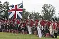 British contingent at a reenactment of the 1777 Battle of Brandywine, Pennsylvania