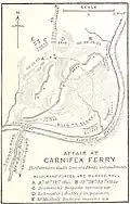 A map of the battle