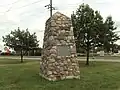 This obelisk, located in River Raisin National Battlefield Park, commemorates the victims of the battle and subsequent massacre.