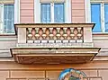 Detail of the balcony