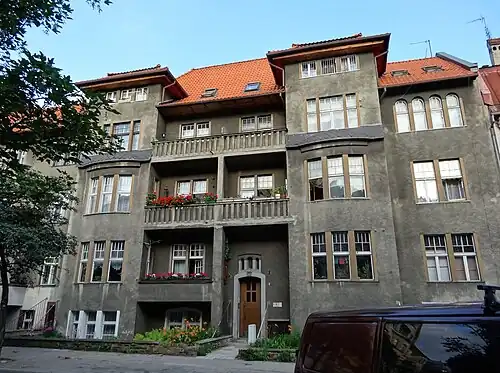 Facade on the street