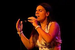 Bea Palya performing in Budapest (2011)